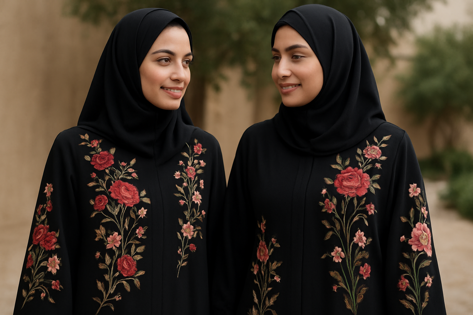 Floral Embroidered Abayas: Timeless Art Meets Fashion