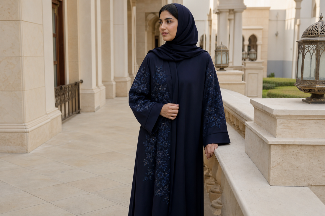 Zeena Embroidered Abaya: Where Heritage Meets Contemporary Design