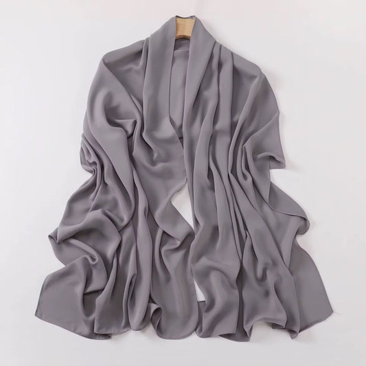 Gray Chiffon Hijab