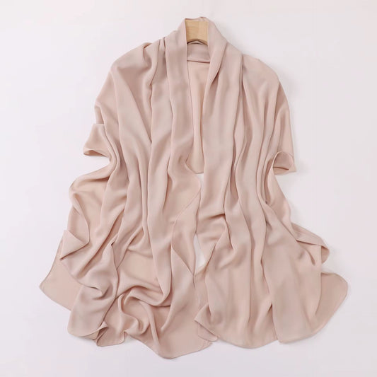 Pink Chiffon Hijab