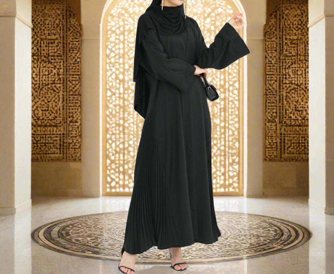 Abaya Al-Tayyat Al-Aneeqa (عباءة الطيات الأنيقة) - Noor & Grace