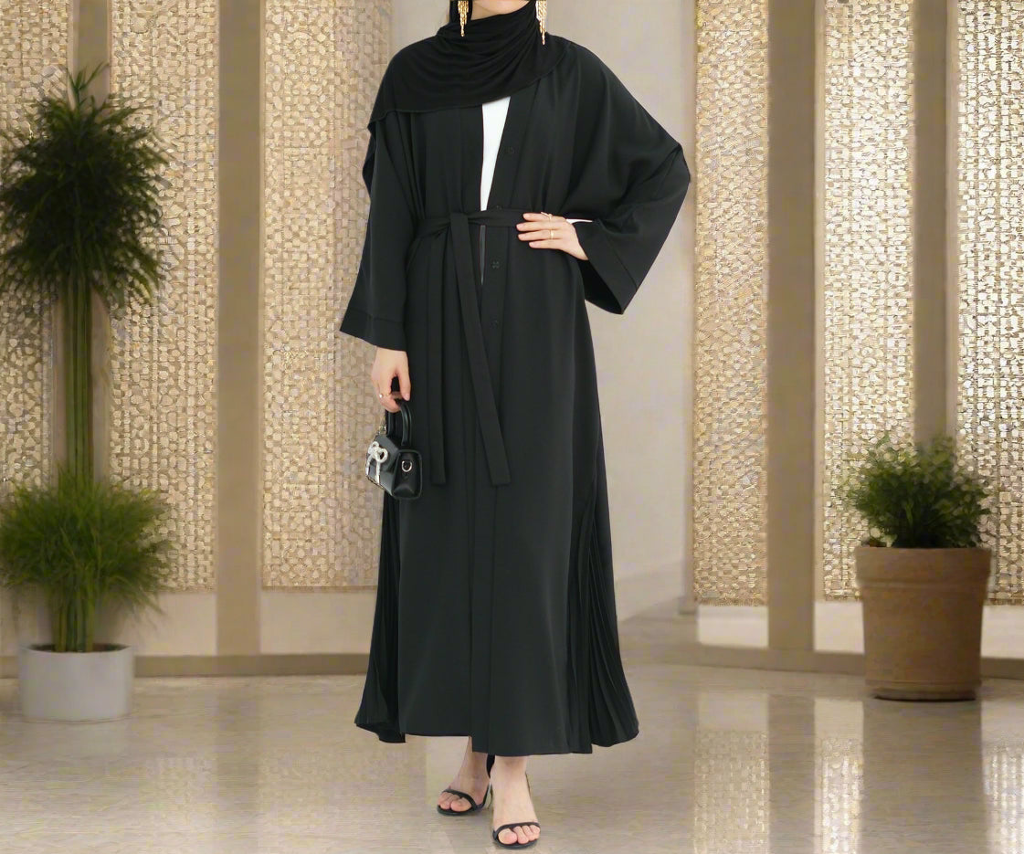 Abaya Al-Tayyat Al-Aneeqa (عباءة الطيات الأنيقة) - Noor & Grace