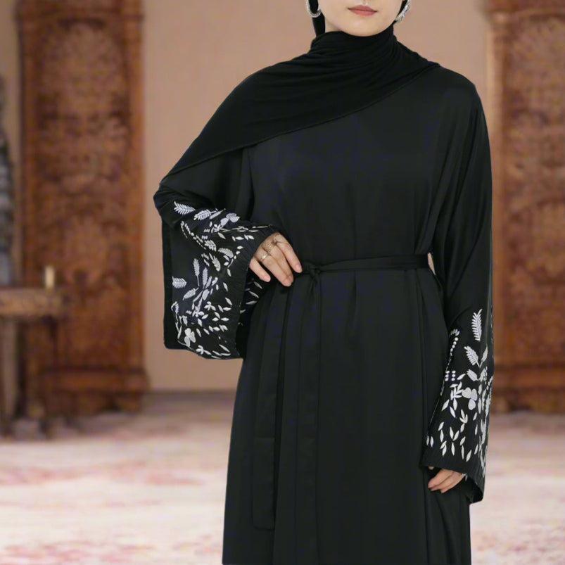 Abaya Layali Al-Satin (عباية ليالي الساتان) - Noor & Grace