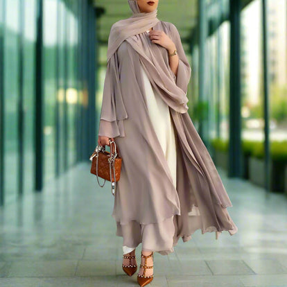 modern arabic dress female Calligraphy  EMBROHOUSE Expertly crafted with luxurious pearls Al Najma Women's Jacquard Splice
