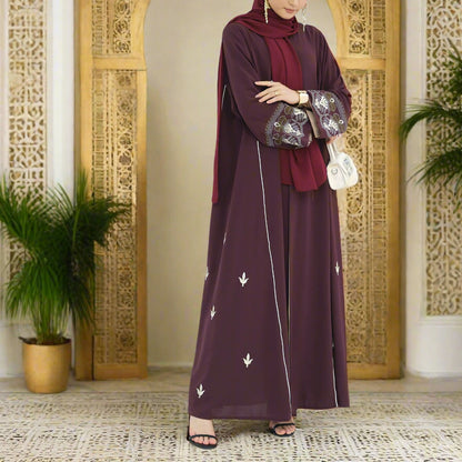 Abaya Malak Al-Tatreez (عباية ملك التطريز) - Noor & Grace
