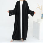 Al Layali Embroidered Abaya - Noor & Grace