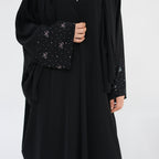 Al Layali Embroidered Abaya - Noor & Grace