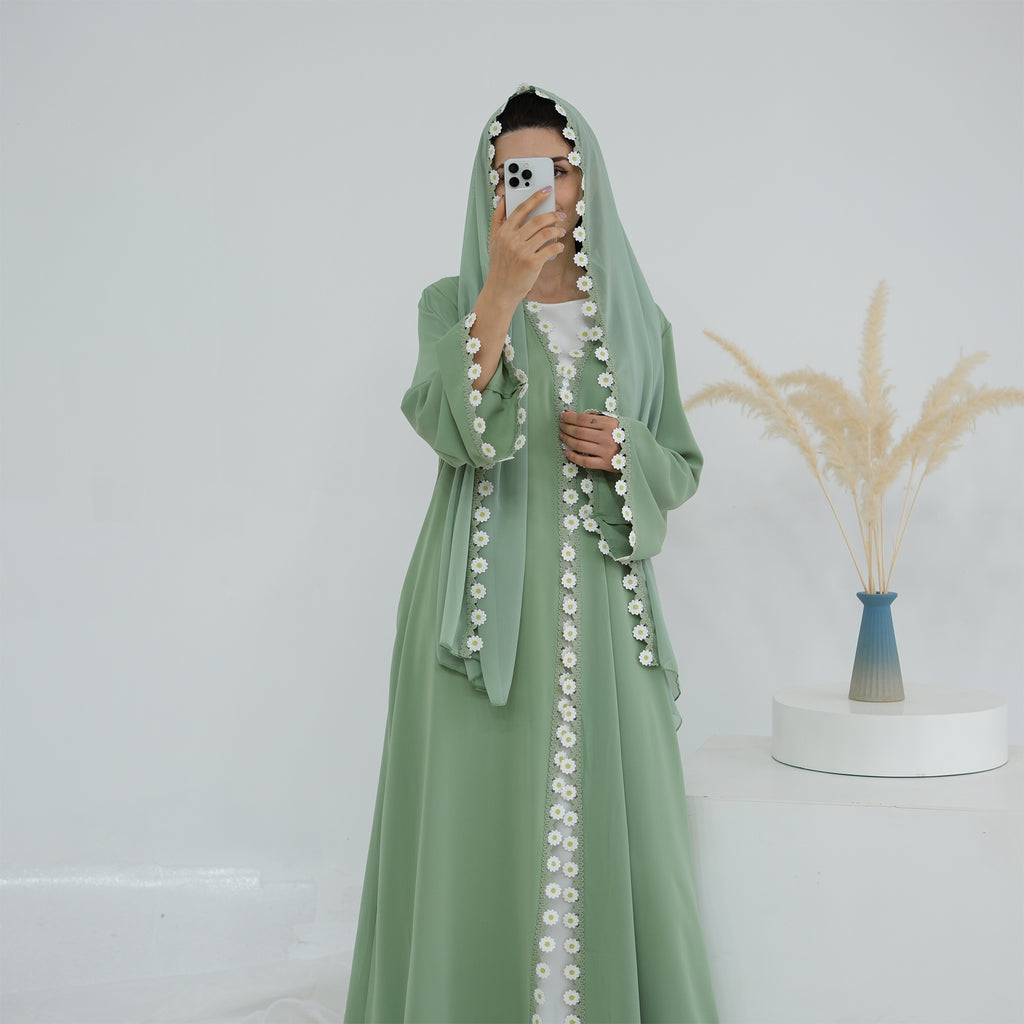 Al Zahra Luxury Lace Abaya