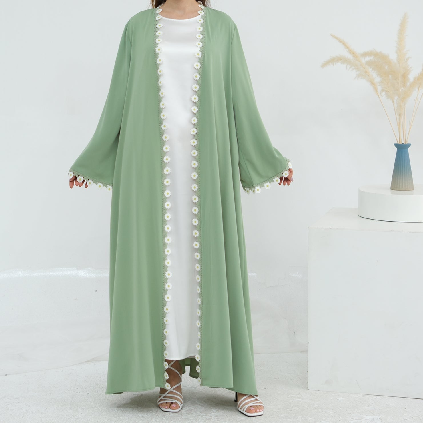 AlZahraLuxuryEmbroideredAbaya_Green6