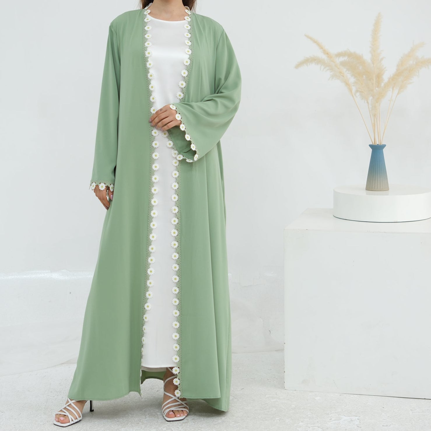 AlZahraLuxuryEmbroideredAbaya_Green7