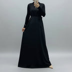 Black Sleeveless Nida Inner Dress - Noor & Grace
