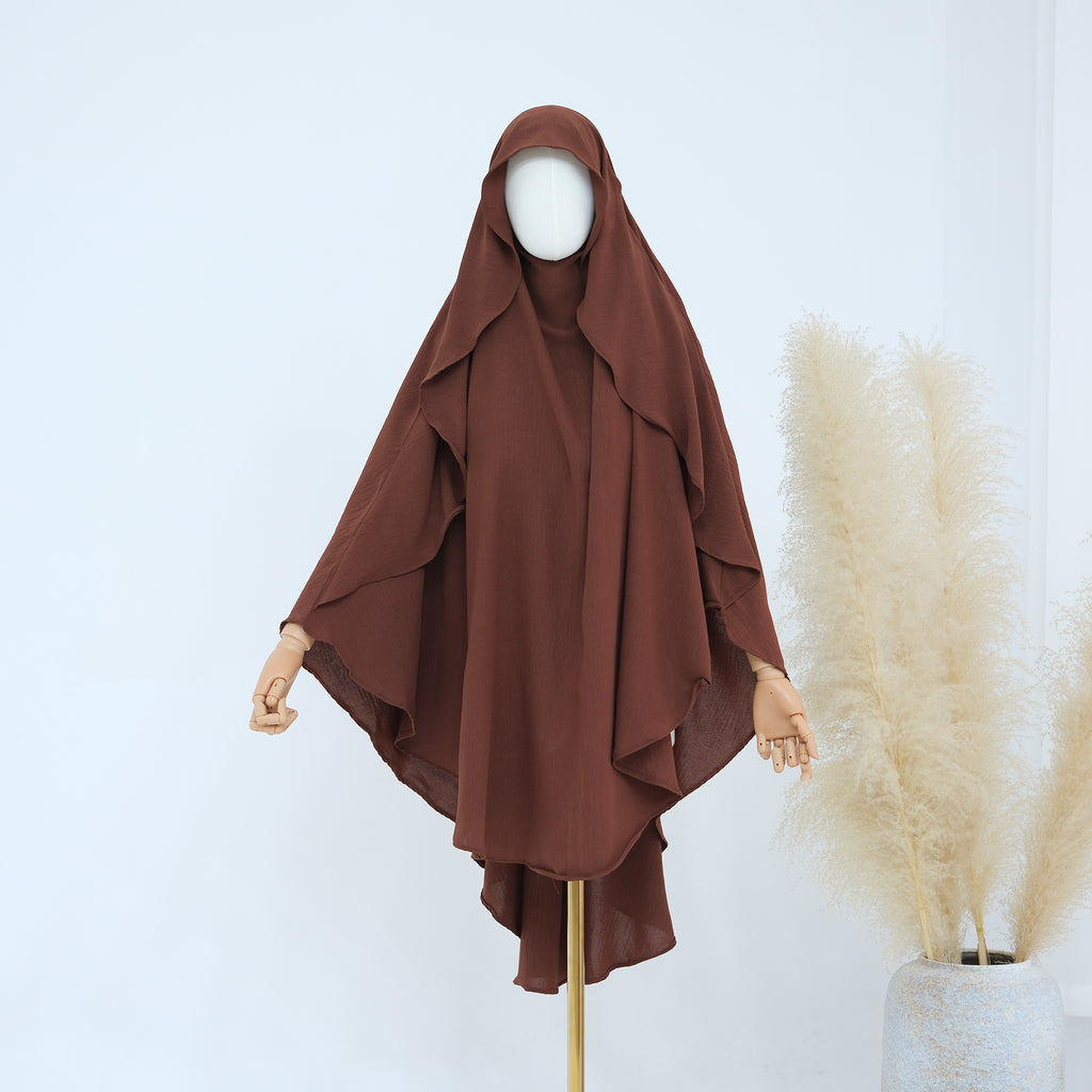 Coffee Crepe Khimar
