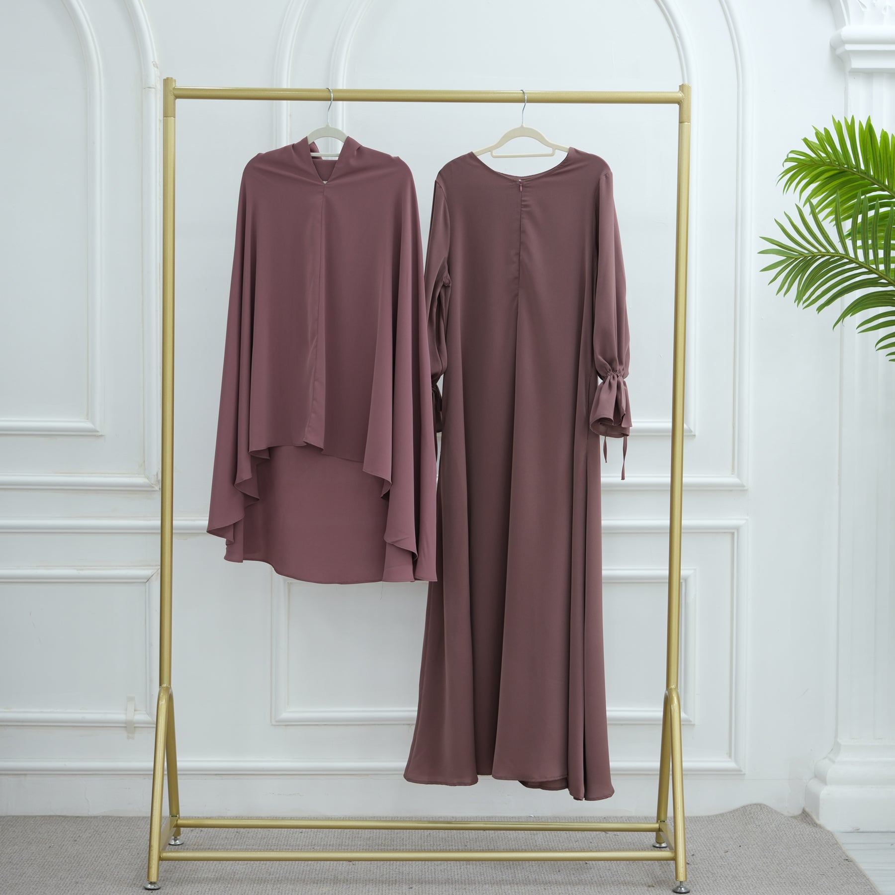 Dusty Pink Nida Khimar