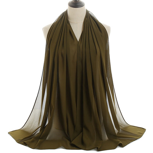 Green Chiffon Hijab