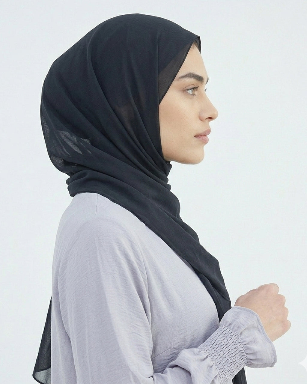 Modest Elastic Sleeve Abaya