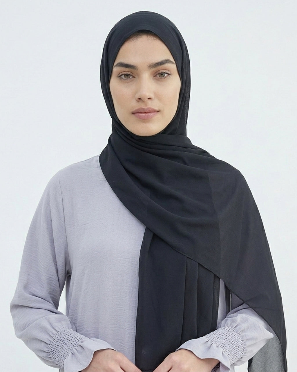 Modest Elastic Sleeve Abaya