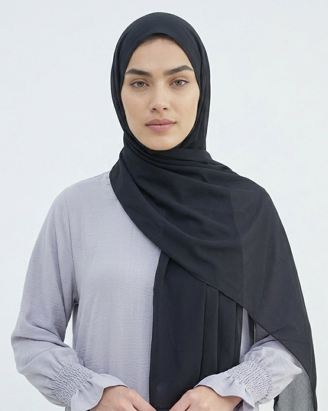 Modest Elastic Sleeve Abaya