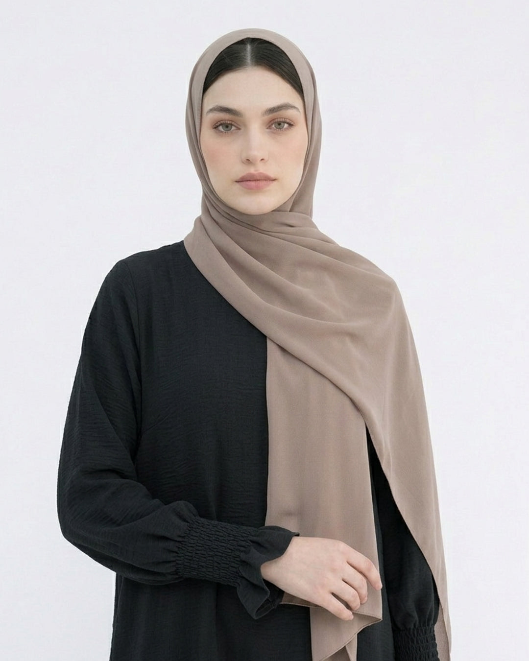 Modest Elastic Sleeve Abaya