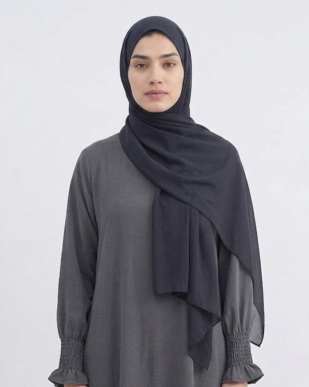 Modest Elastic Sleeve Abaya