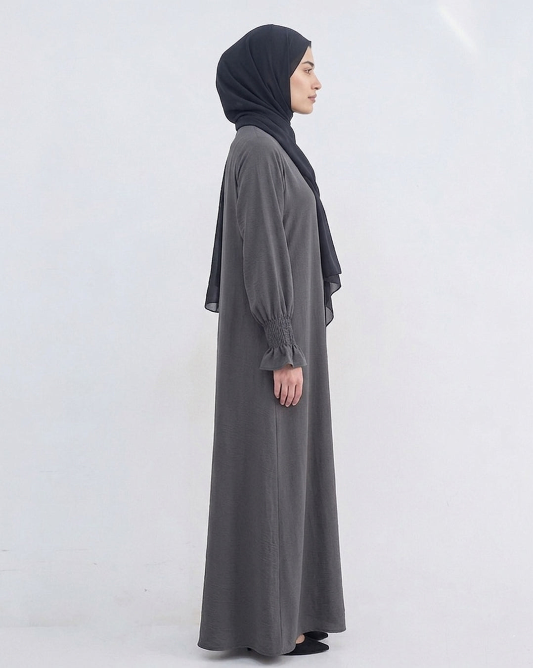 Modest Elastic Sleeve Abaya