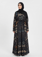 Haya Pleated Earth Abaya