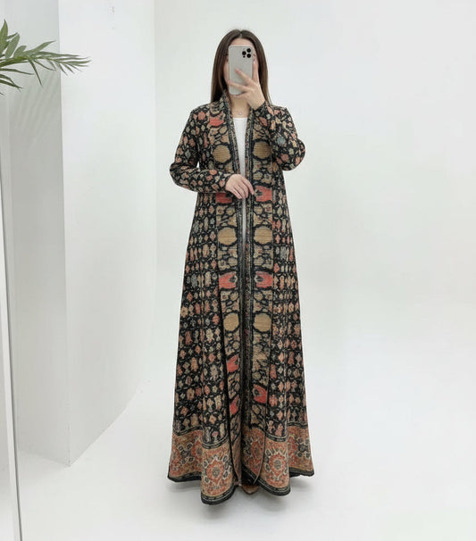 Al Noor Pleated Abaya Multi – 2025 Dubai Edition (عباءة النور بليت – إصدار دبي 2025) - Noor & Grace
