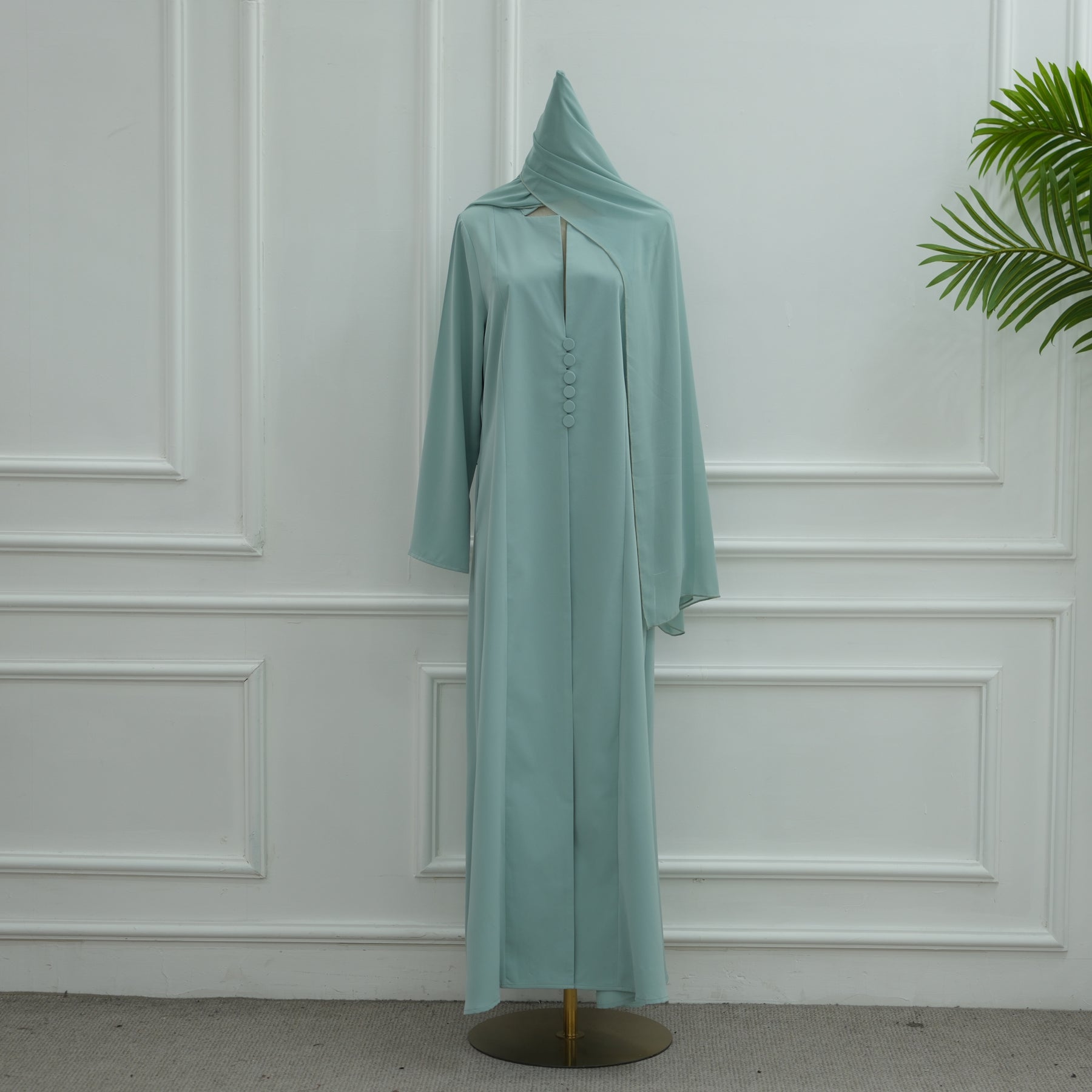 Modern Dubai Modest Coat Abaya