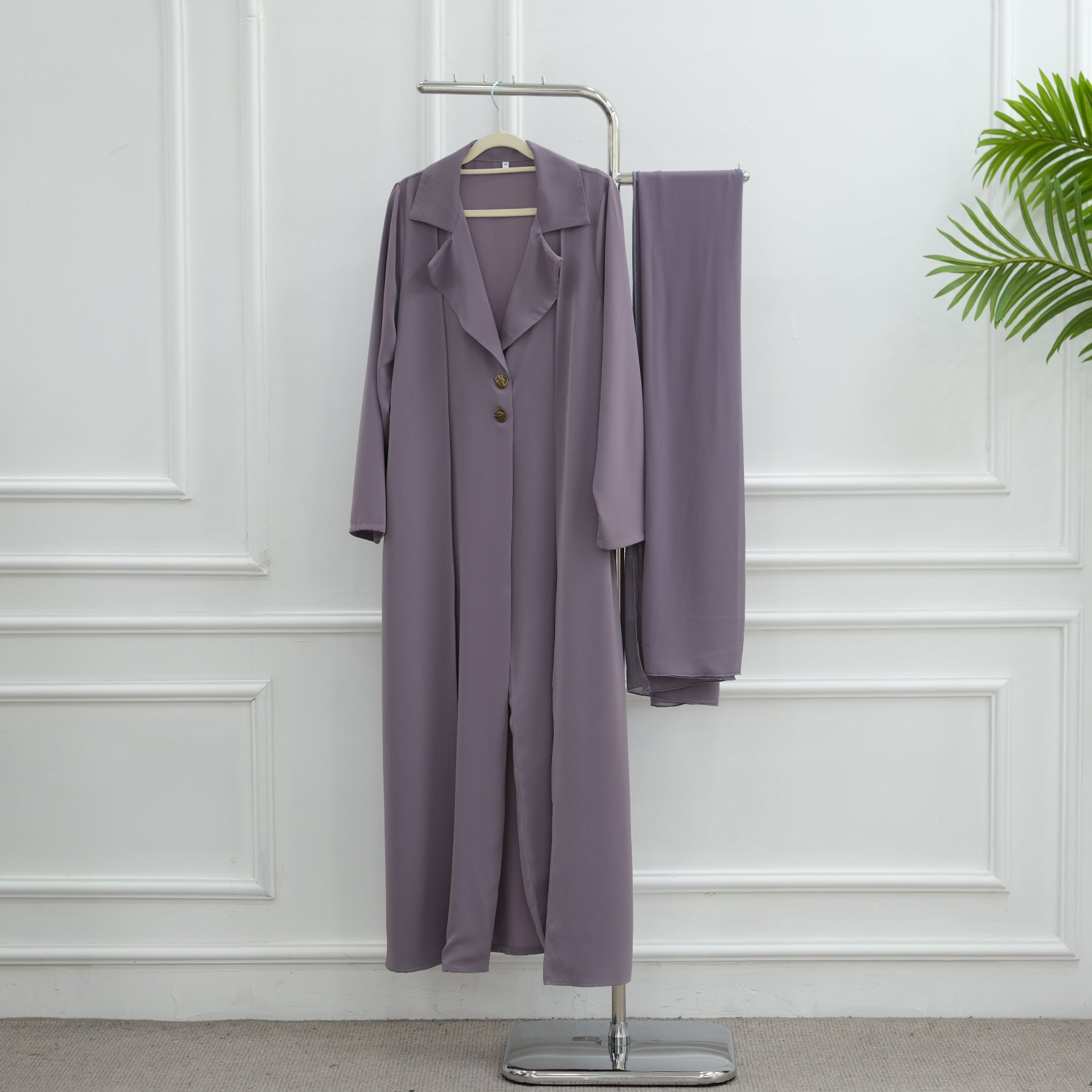 Soft Elegance Abaya Coat