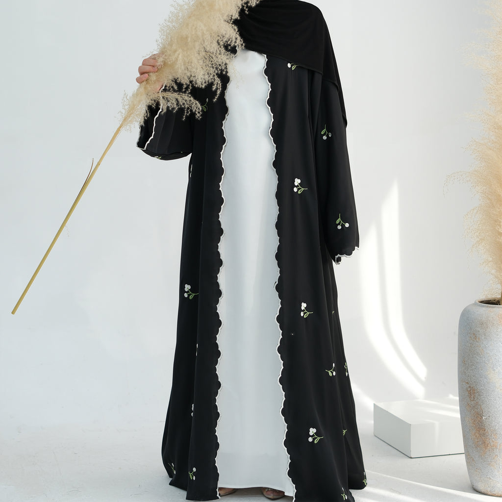 Nida Flower Embroidered Abaya