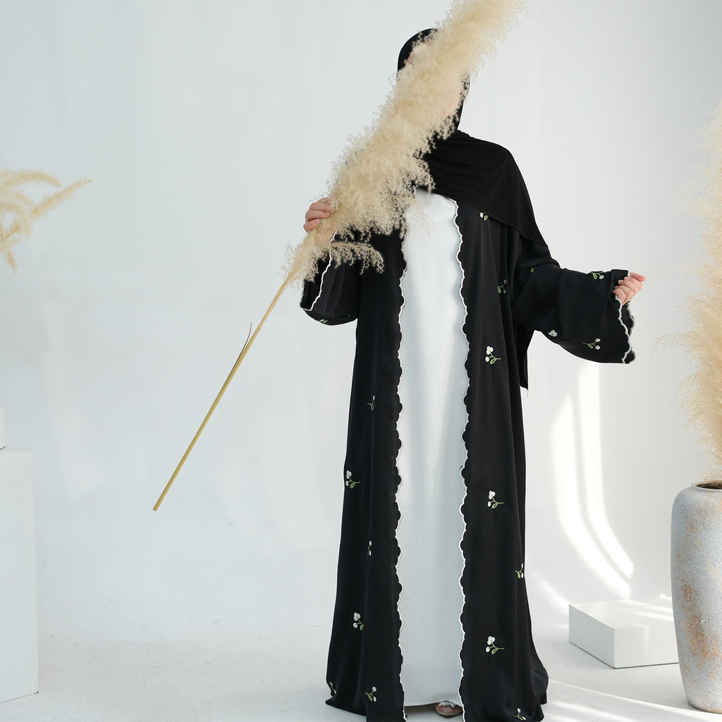 Nida Flower Embroidered Abaya
