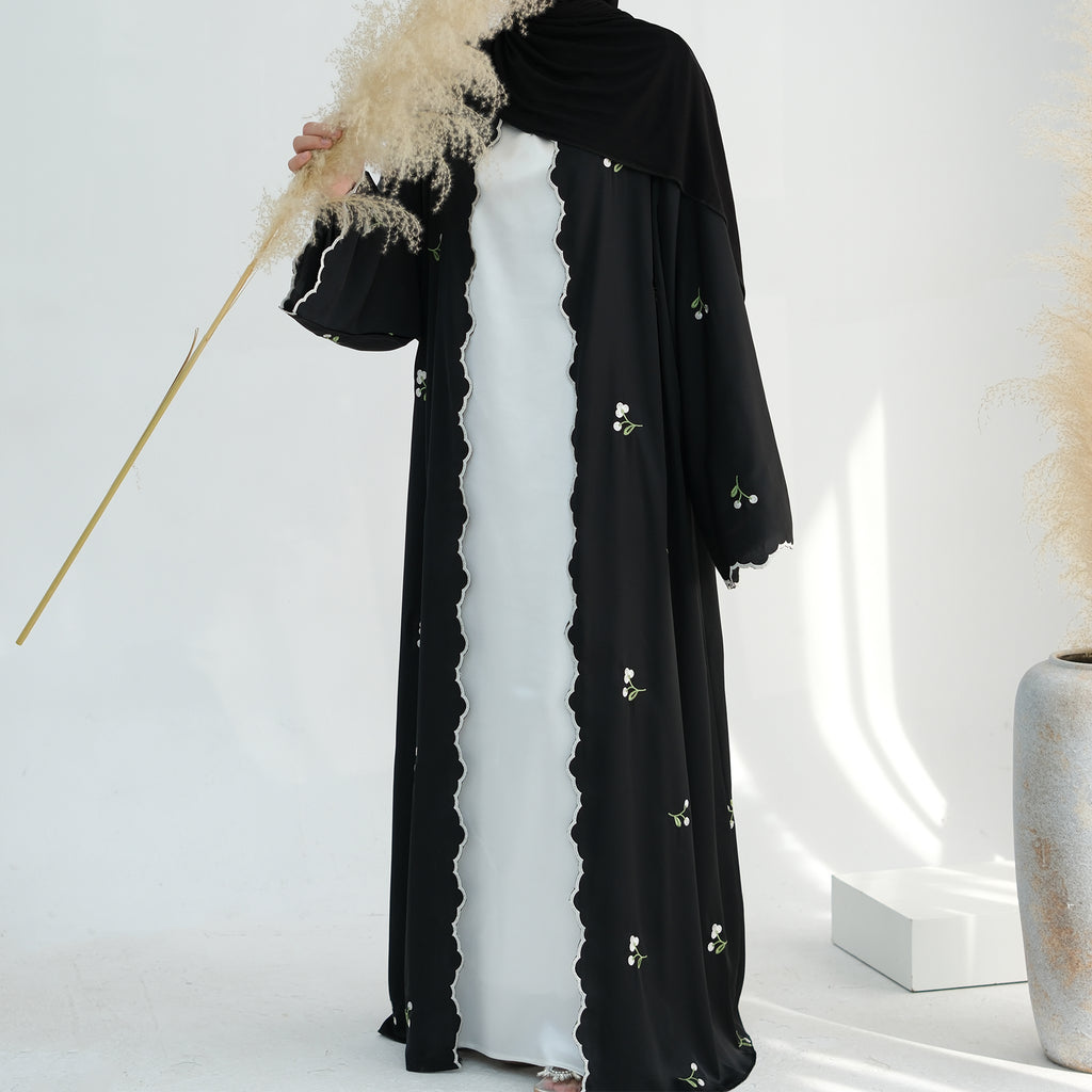 Nida Flower Embroidered Abaya