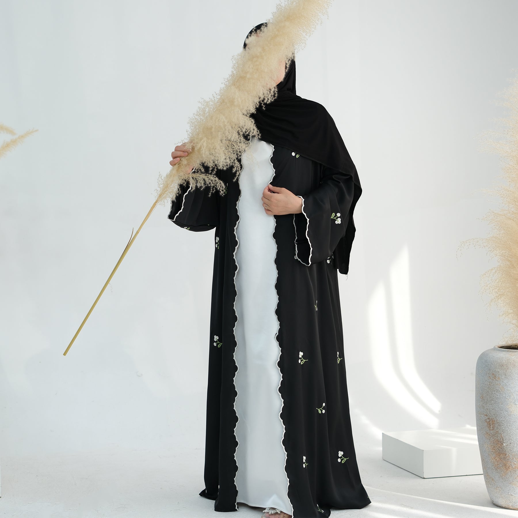 Nida Flower Embroidered Abaya