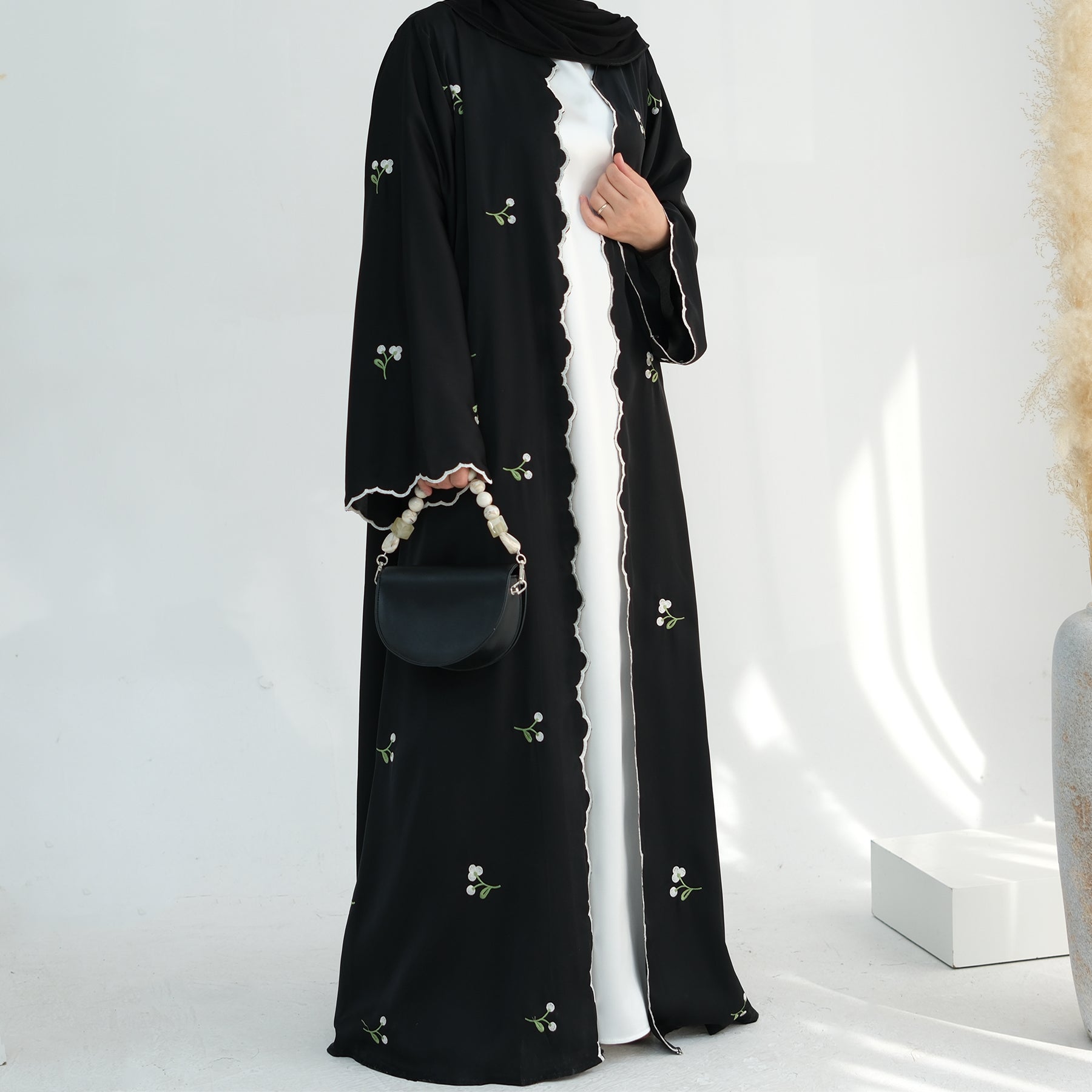 Nida Flower Embroidered Abaya