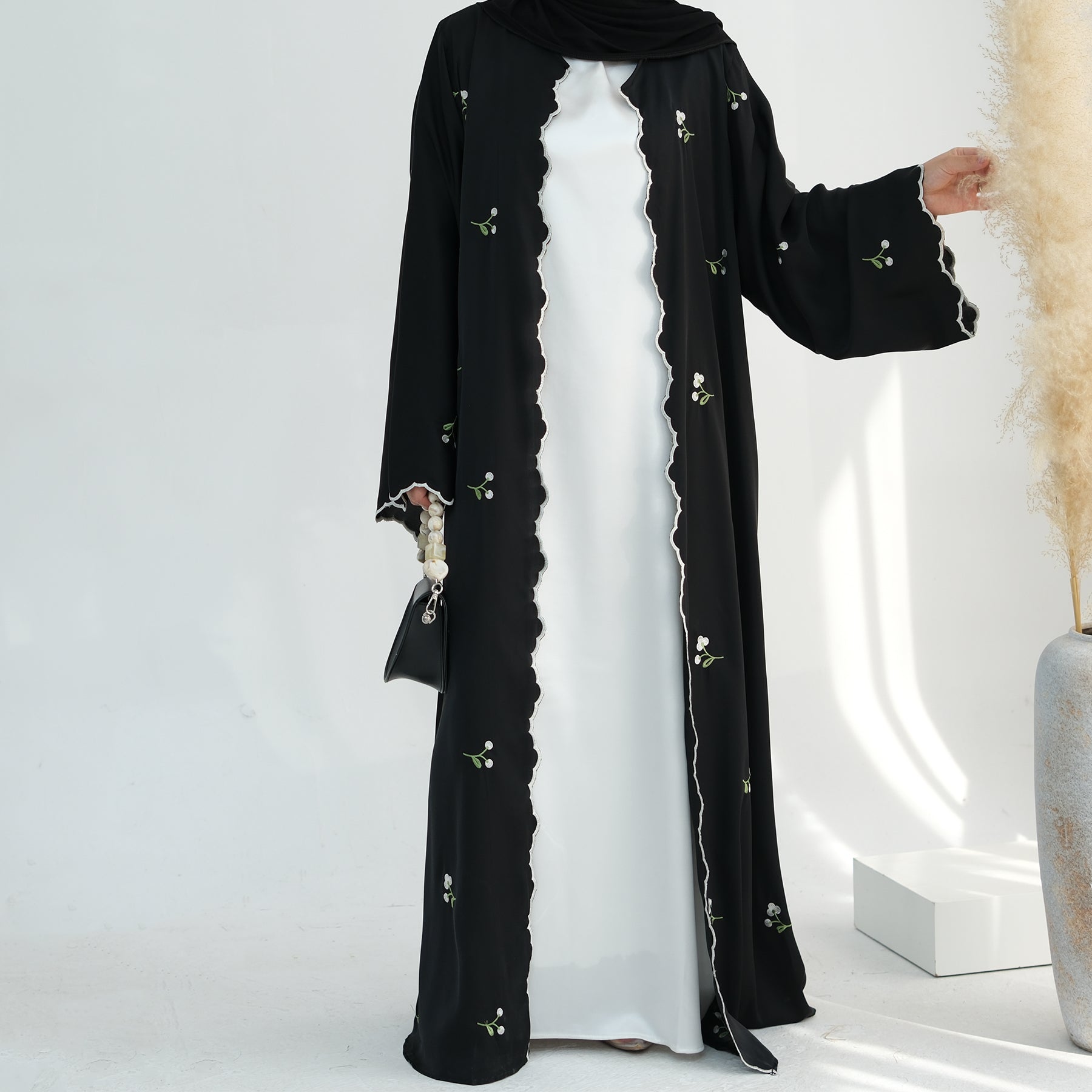 Nida Flower Embroidered Abaya