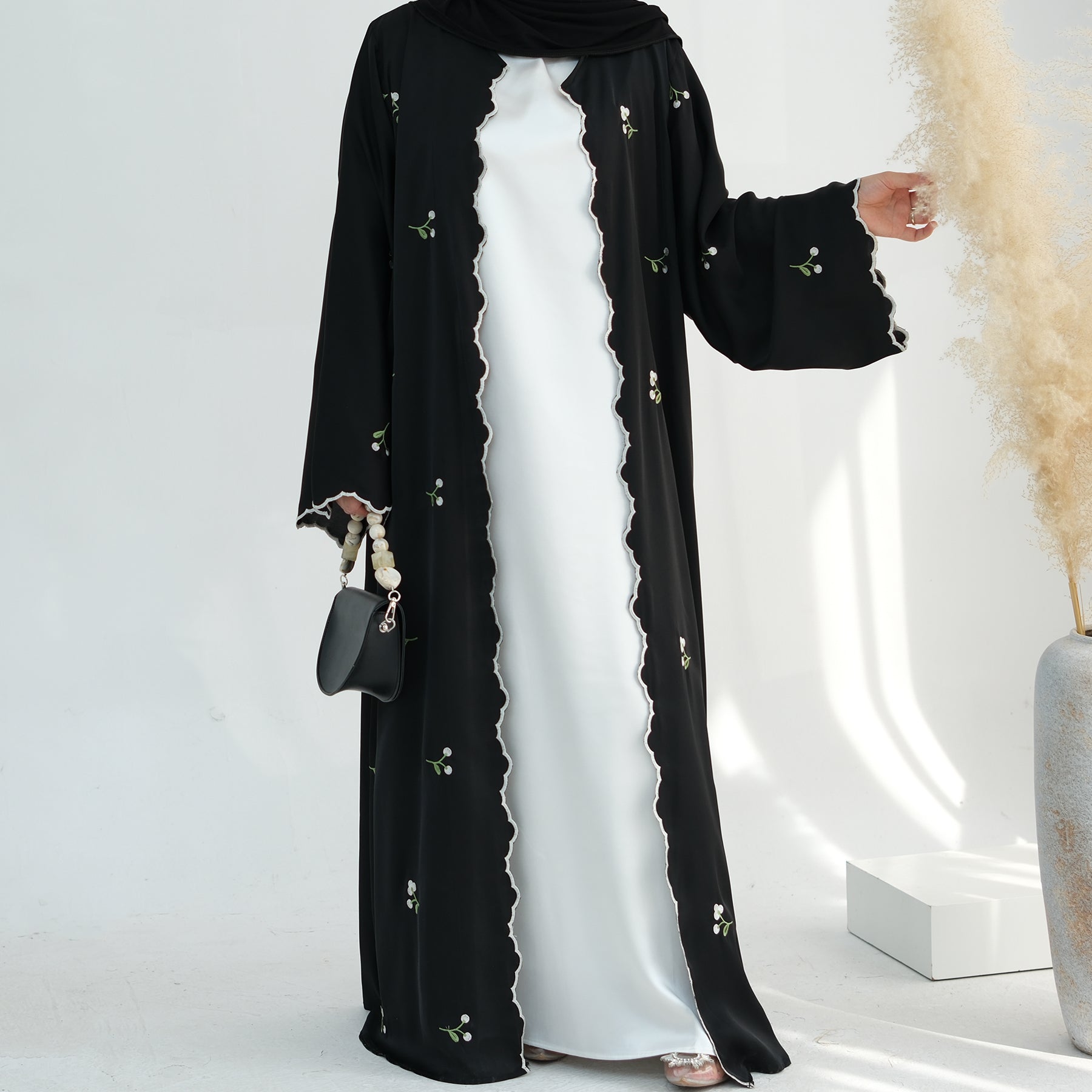 Nida Flower Embroidered Abaya