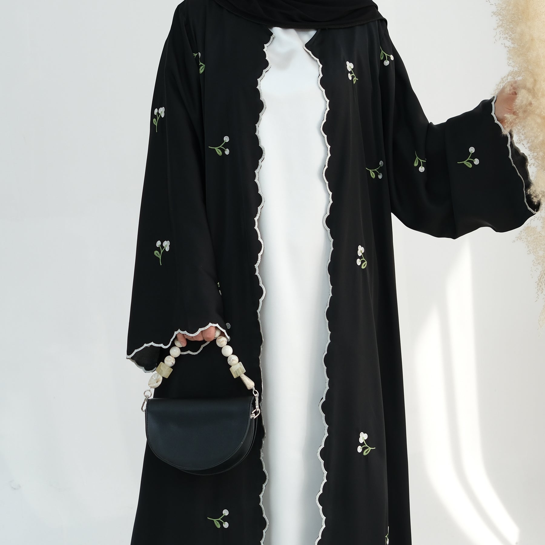 Nida Flower Embroidered Abaya