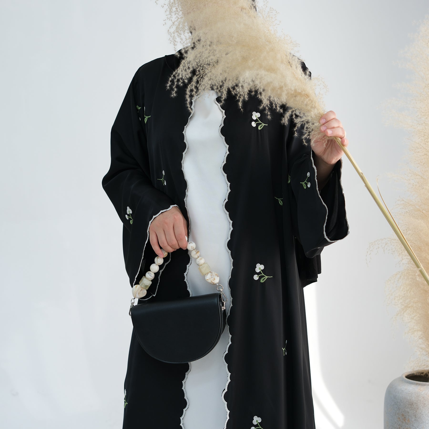 Nida Flower Embroidered Abaya