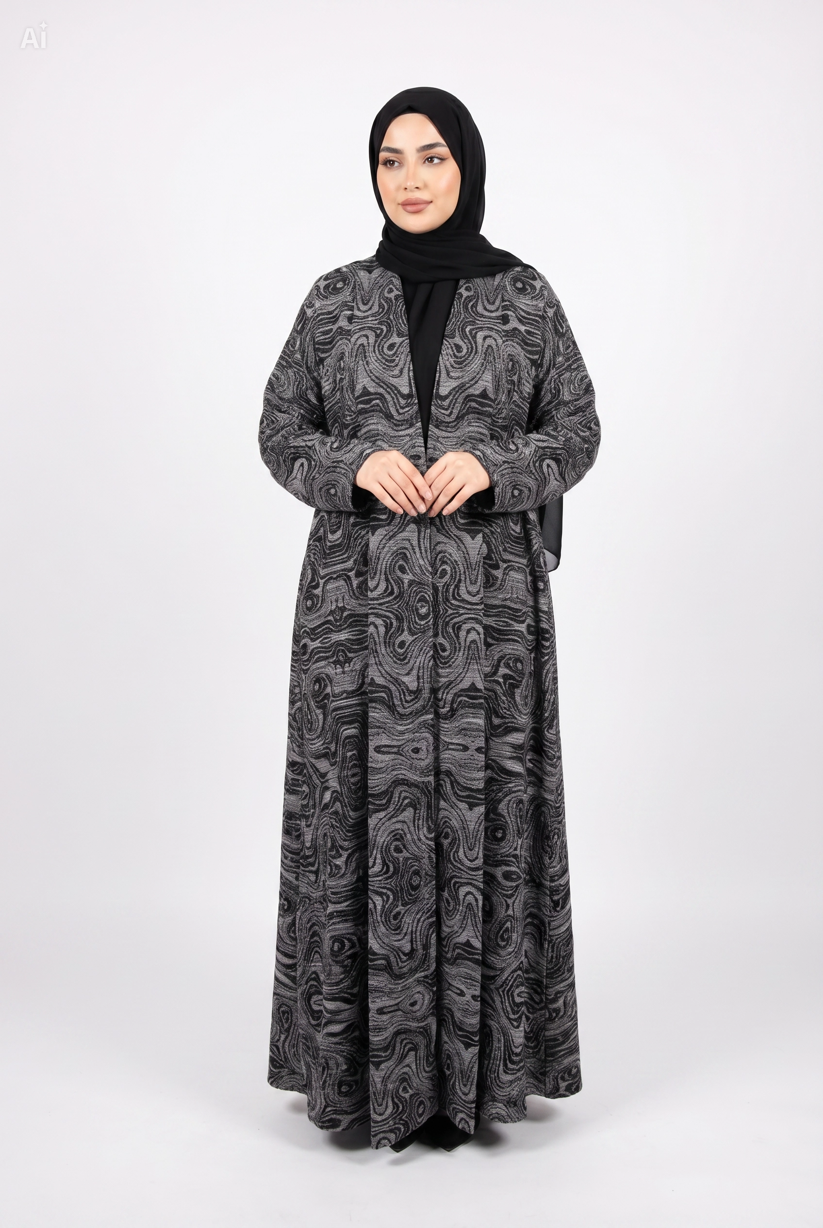 Layyan Pleated Abaya