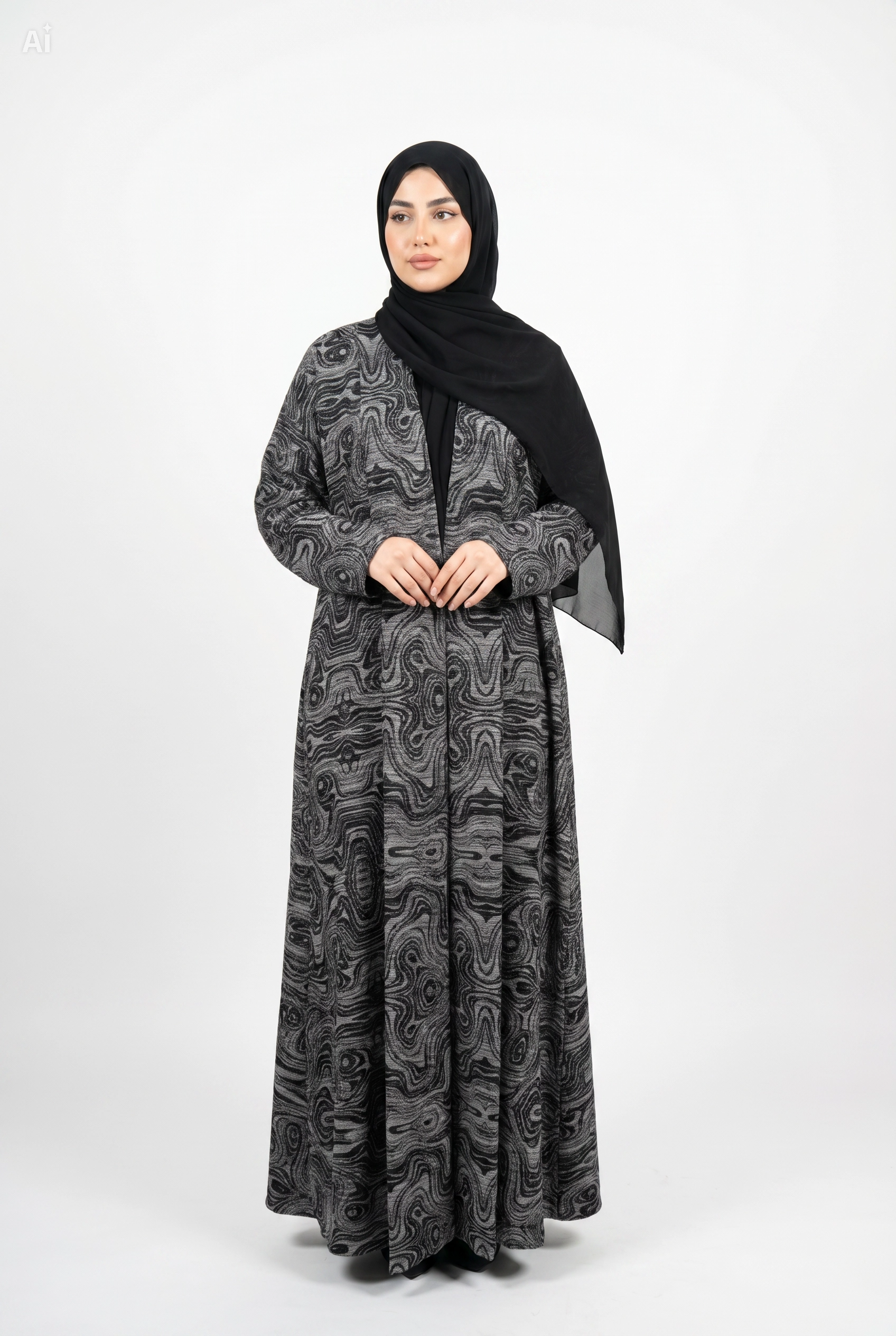 Layyan Pleated Abaya