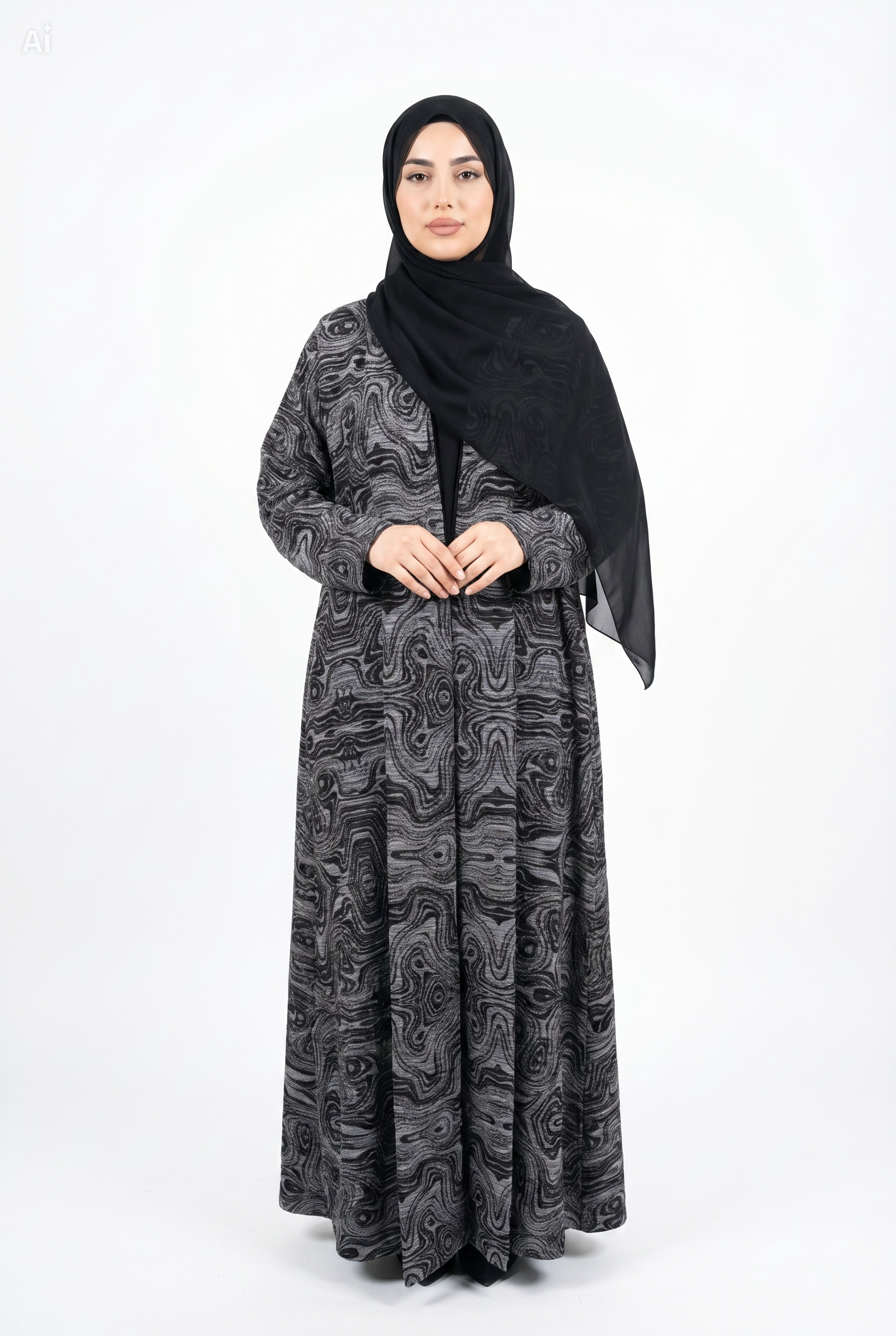 Layyan Pleated Abaya
