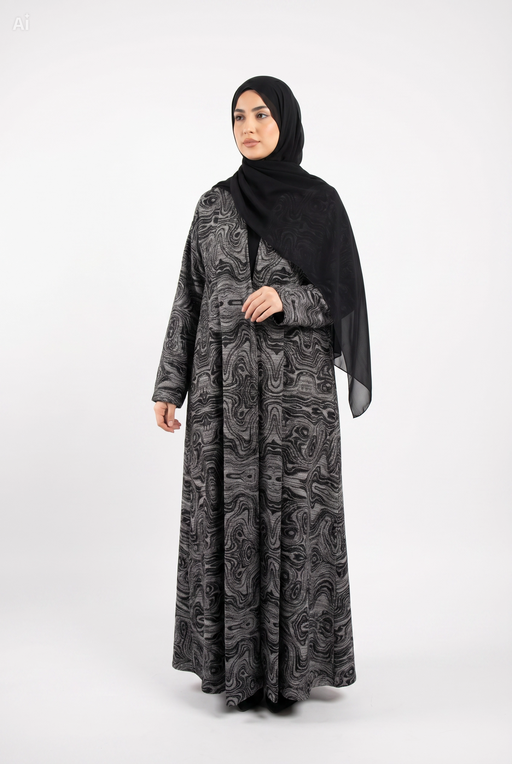Layyan Pleated Abaya