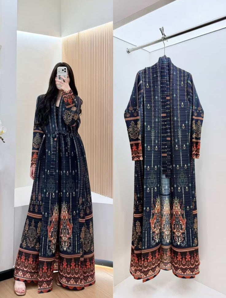 Majestic Heritage Pleated Abaya