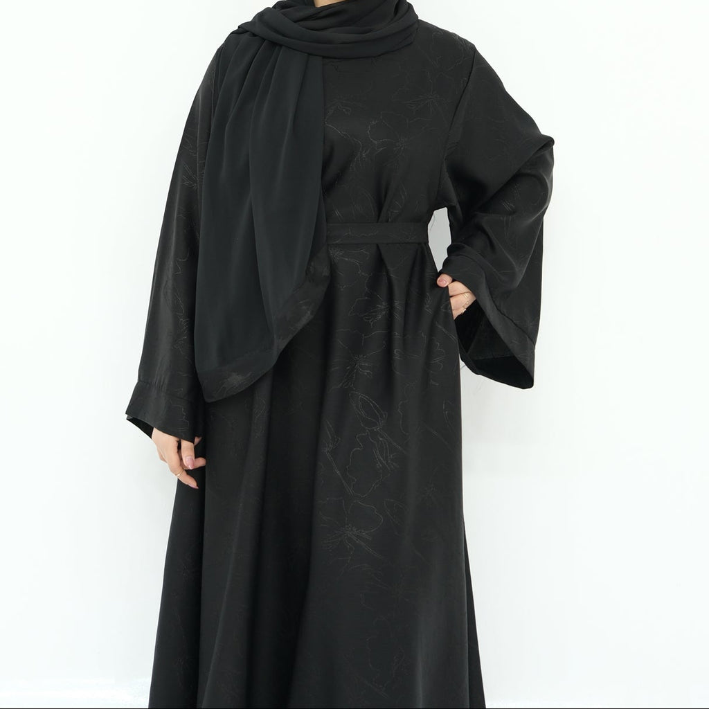 Malikat Al Layl Satin Abaya - Noor & Grace