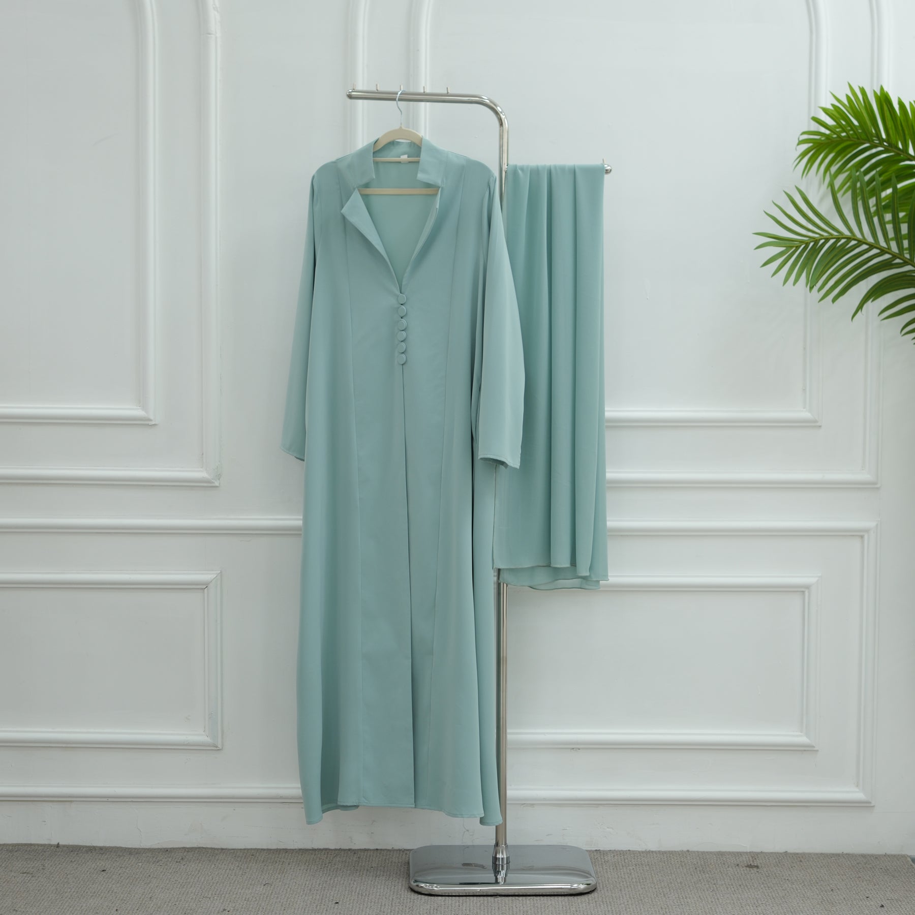 Modern Dubai Modest Coat Abaya - Noor & Grace