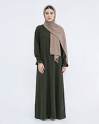 Modest Elastic Sleeve Abaya - Noor & Grace