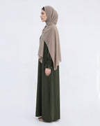 Modest Elastic Sleeve Abaya - Noor & Grace