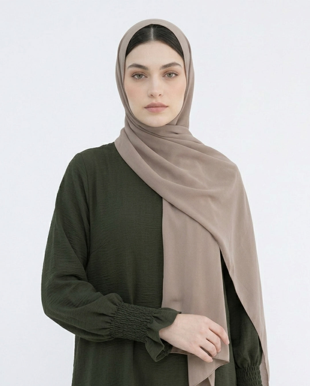 Modest Elastic Sleeve Abaya - Noor & Grace