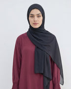 Modest Elastic Sleeve Abaya - Noor & Grace