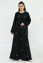 Nida Bow Embroidery Eid Abaya - Noor & Grace