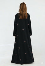 Nida Bow Embroidery Eid Abaya - Noor & Grace